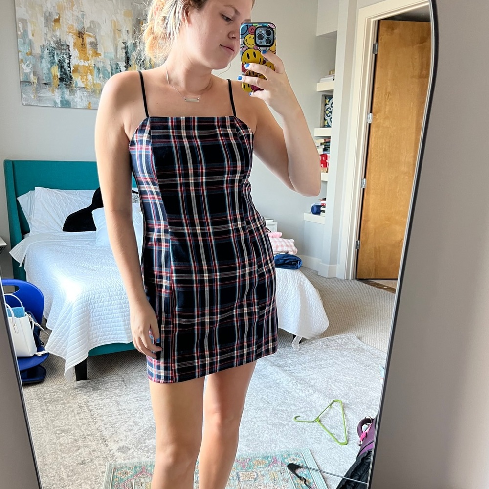 Patterned mini dress